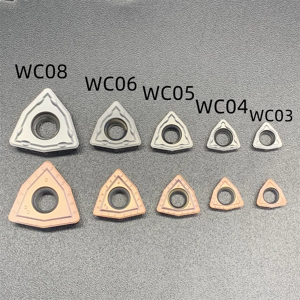 10db Magas légnyomású levegő minőségű U Fúrás Penge WCMX030208 WCMX040204 WCMT050308 WCMT06T308 WCMT080412 indexable inserts számára Kiütközik Fém