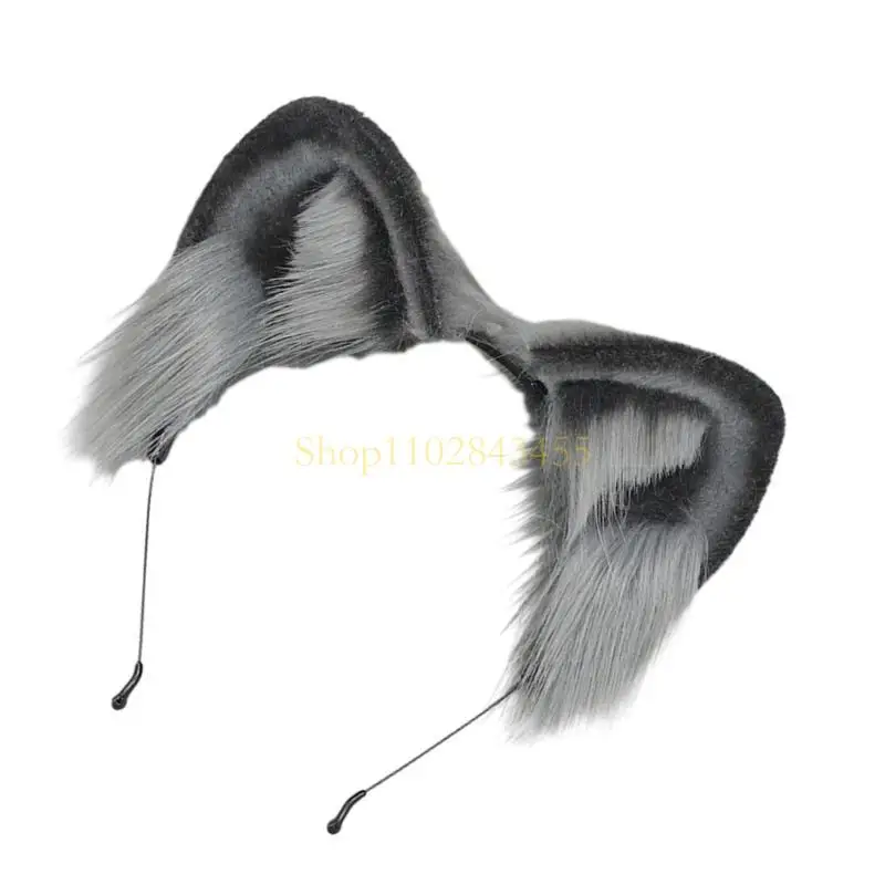 

49MC Adult Teens Cosplay Ear Headband Plush Hair Hoop Makeup Live Broadcast Music Festivals Party Headpieces