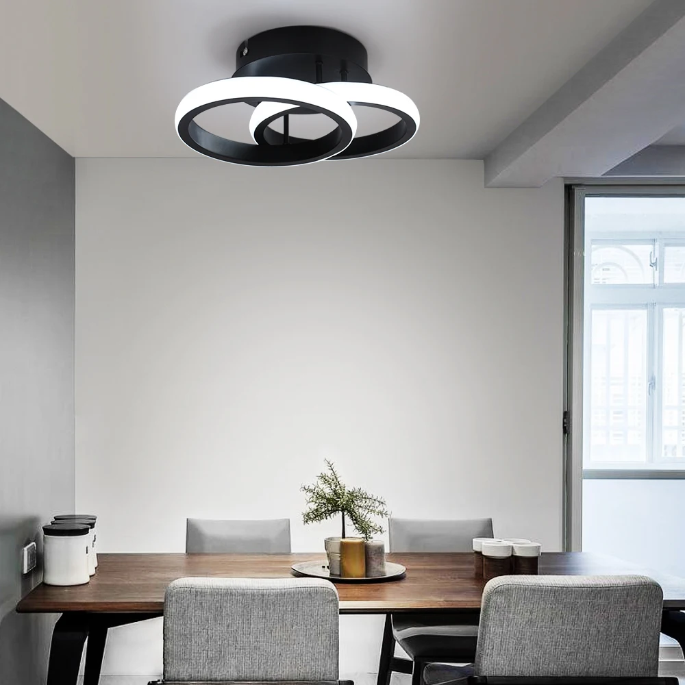 Современная акриловая Светодиодная потолочная лампа, бытовой прибор, декоративное освещение для поверхностного монтажа, освещение для балкона, коридора, комнатного освещения для спальни, коридора