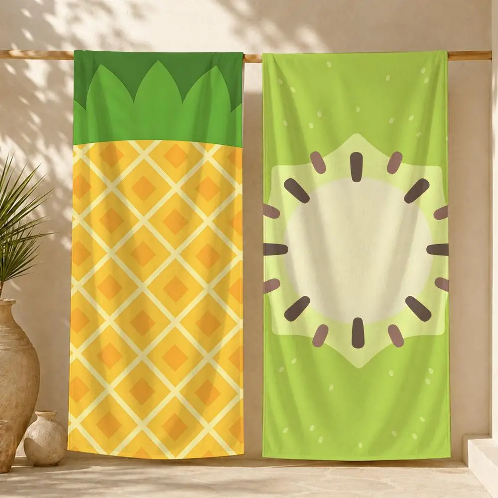Fruit cute Towel ultra-fine fiber quick drying absorbent towel, beach swimming vacation beach towel