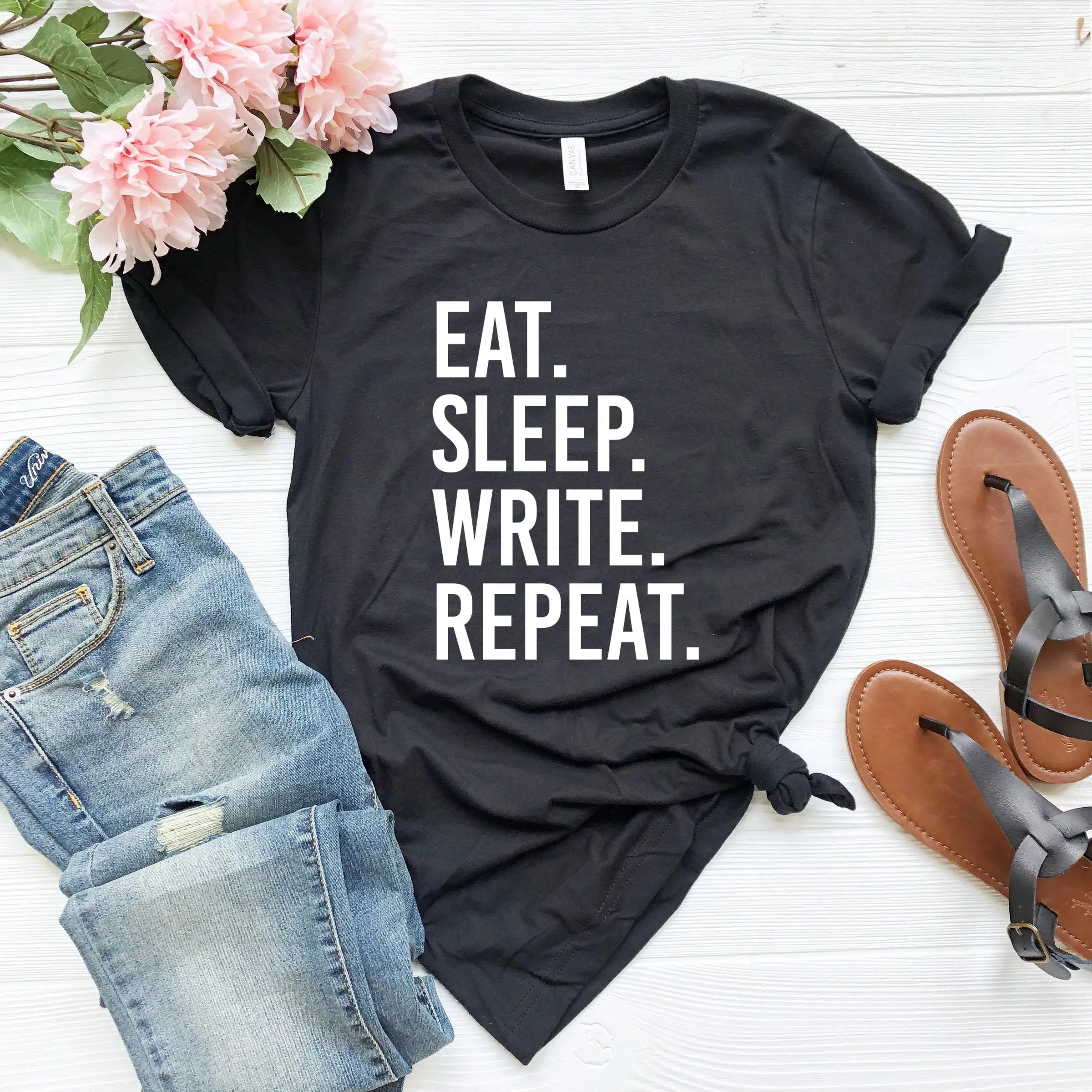 Eat sleep write writer shirt writers gift novel journalisT T novelisT journalism book lady women s for