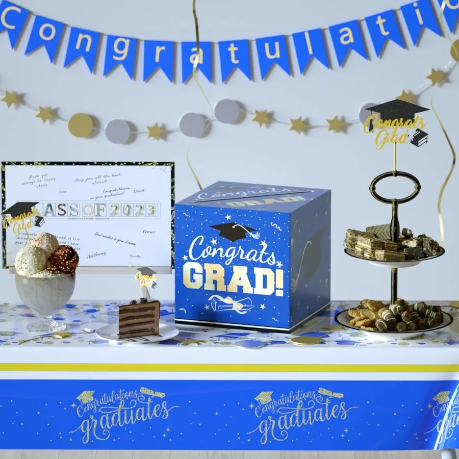Graduation Party Decorations Graduation Grad Card Box for Graduation Party Favors Graduate Money Boxs for 2025 Graduation Party