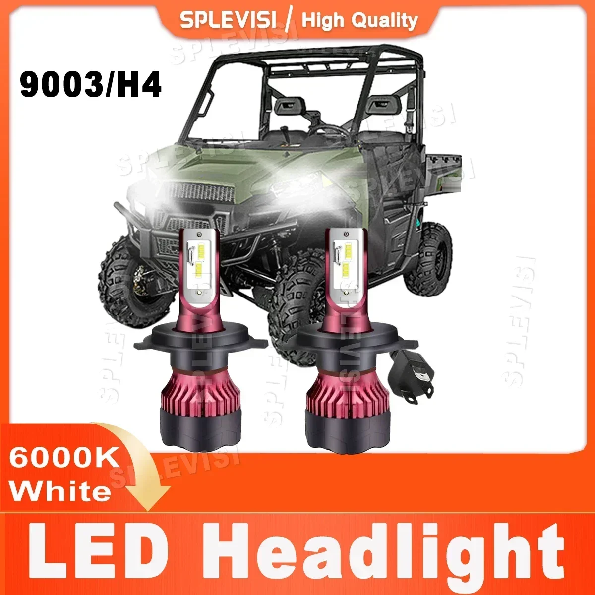 

2X H4/9003 200W Headlights Suitable For Polaris Star 1985 1986 1988 1989 1991 1992 1993 1994 1995 LED Motorcycle Bulbs