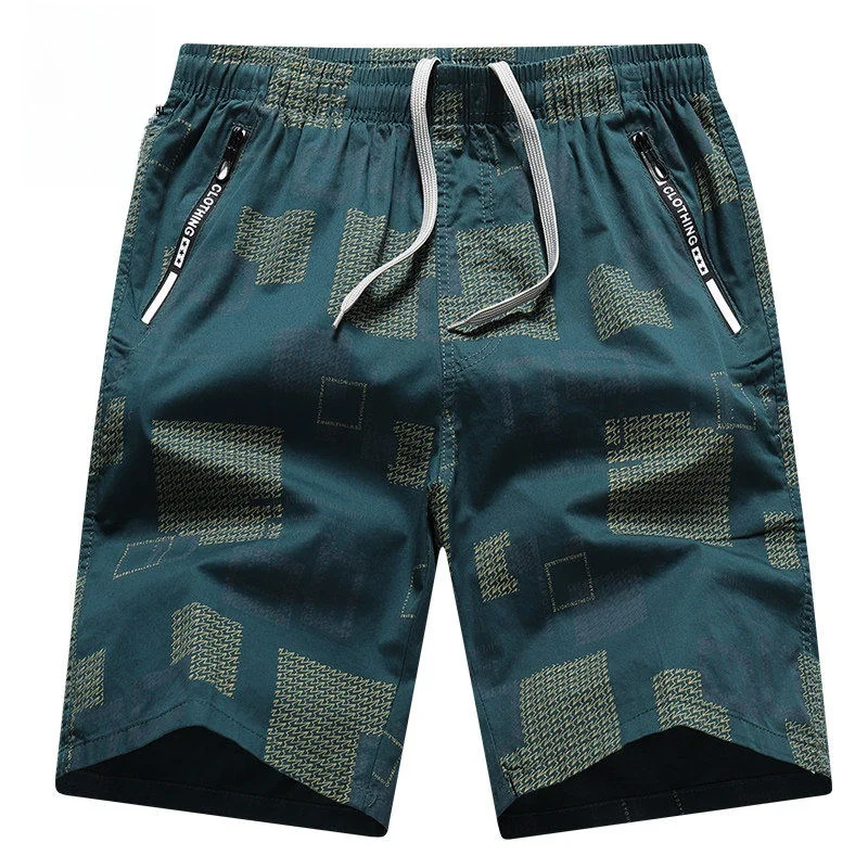 

Мужские летние тонкие пляжные брюки свободного кроя из чистого хлопка, прямые штаны, повседневные хлопковые шорты, модные бриджи