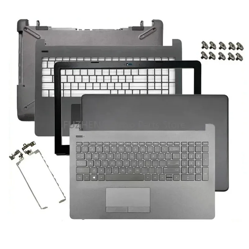 

For 15-BS 15-BW 15-RA 15-RB 250 255 G6 TPN-C129 Laptop LCD Back Cover Front Frame Palm Pad Keyboard Bottom Cover hinge Grey