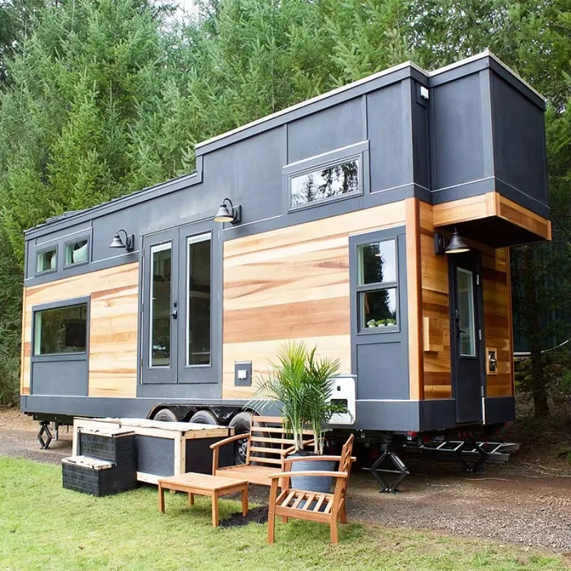 Hogar móvil prefabricado estilo villa de primer piso