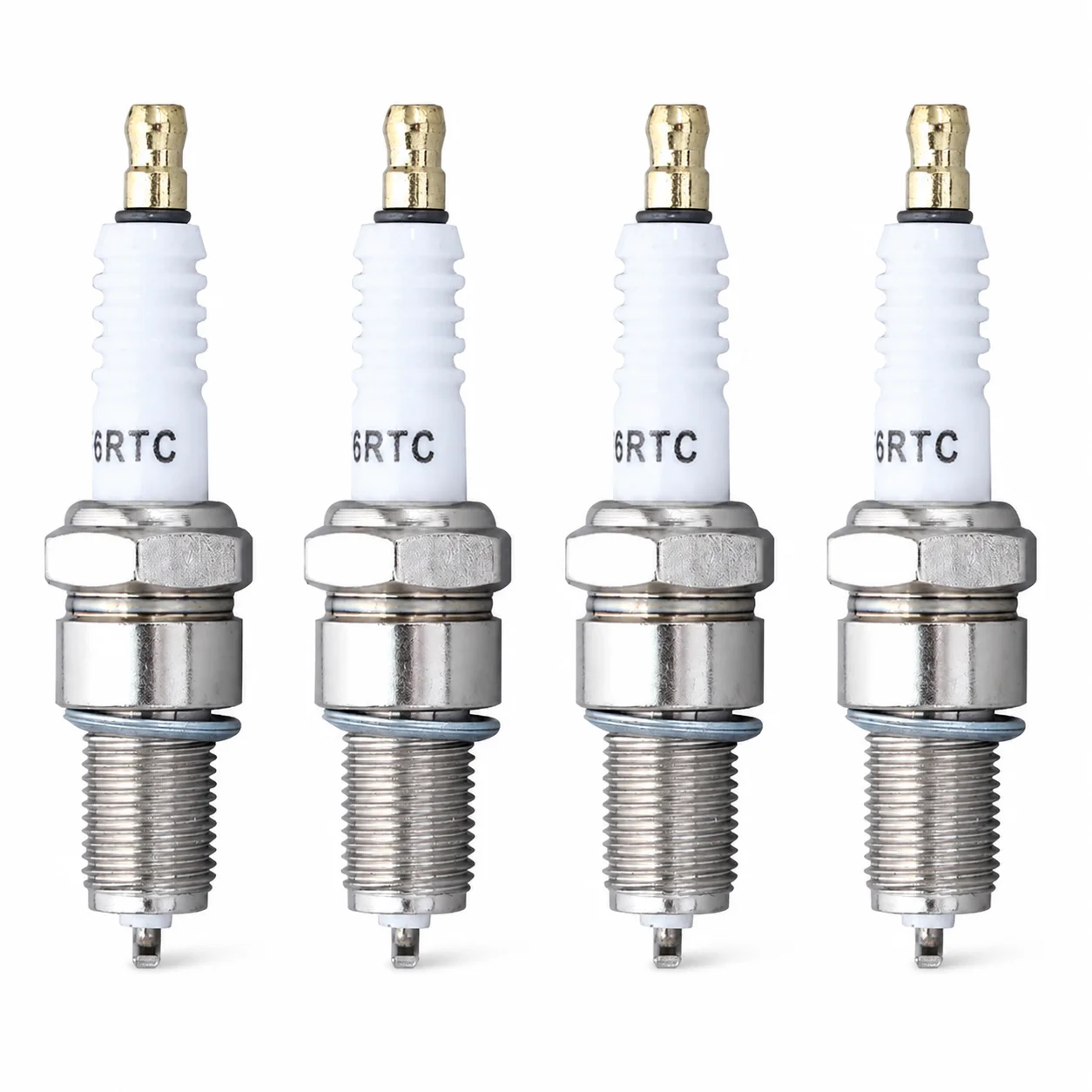 4 Pack Spark Plug For Honda GX120 GX240 GX340 GX390 160cc 212cc 5.5-13hp NGK F6RTC F6TC BP6ES Bosch WR6DC Torch Champion RN9YC