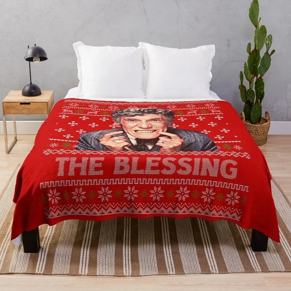 The Blessing Uncle Lewis Ugly Christmas Sweater Throw Blanket