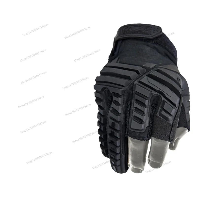 For Super Technician Exposed Three Fingers, Mechanic Armor, Anti-fall, Outdoor Riding, Tactical Gloves, Boys