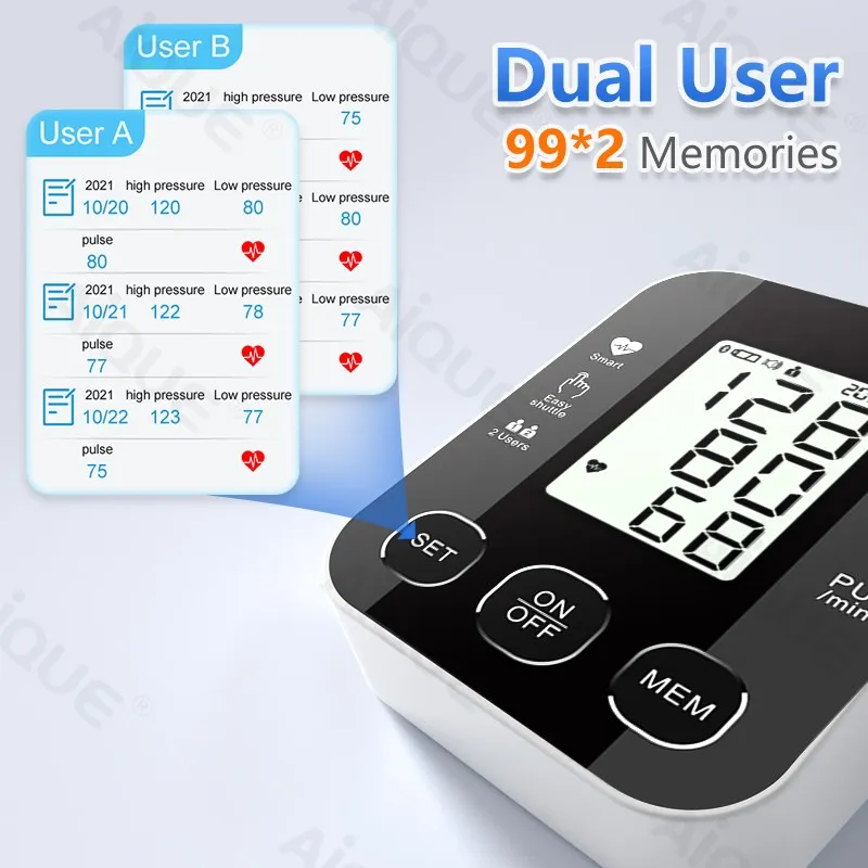 Medical Arm 32 Cuff Blood Pressure Monitor Tonometer Meter BP Machine Digital Tensiometer Sphygmomanometer Free Shipping