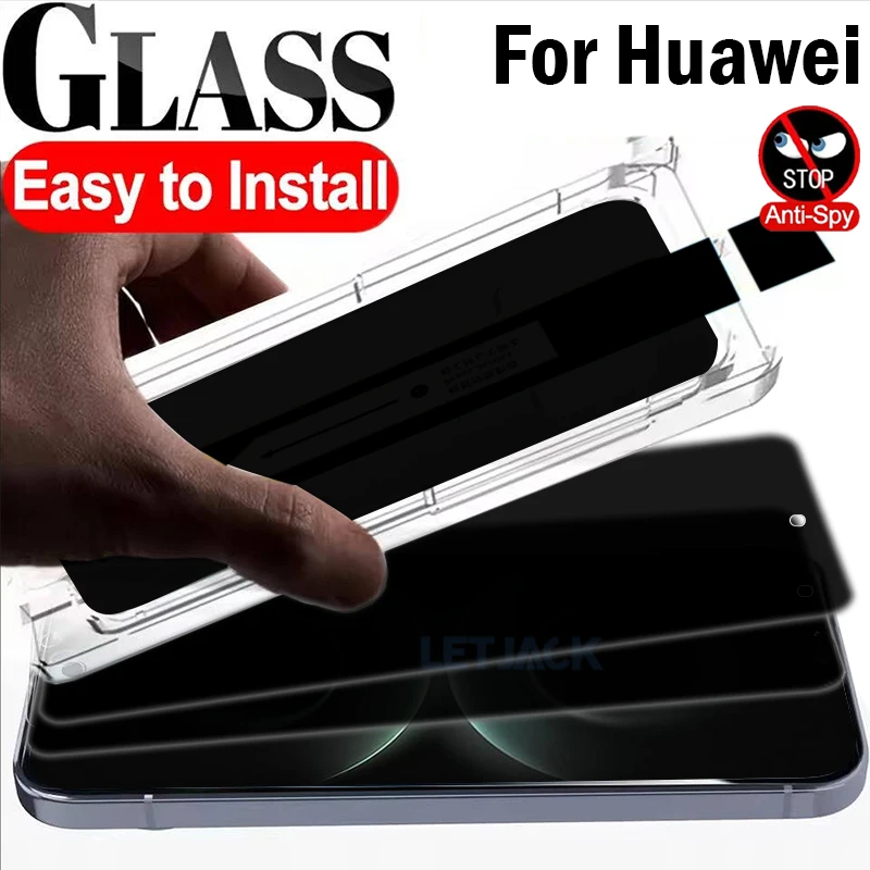 

1-3Piece Dust Free Easy Installation Privacy Screen Protector For Huawei Mate 80 Pro Max 80 RS Ultimate Anti-Spy Tempered Glass
