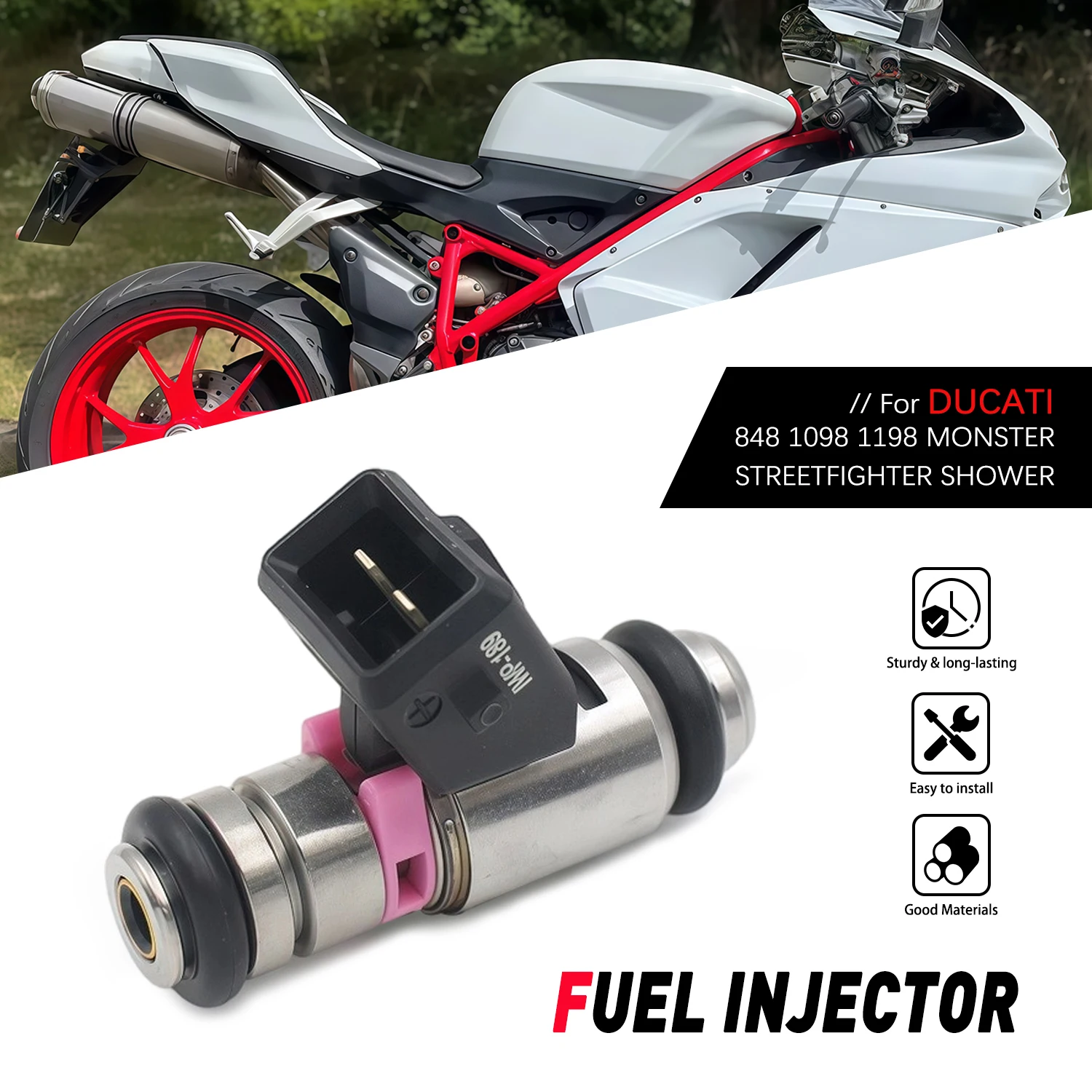 For DUCATI 848 1098 1198 Throttle Body MONSTER STREETFIGHTER SHOWER IWP189 28040161A Motorcycle Fuel Injector Parts Replacement