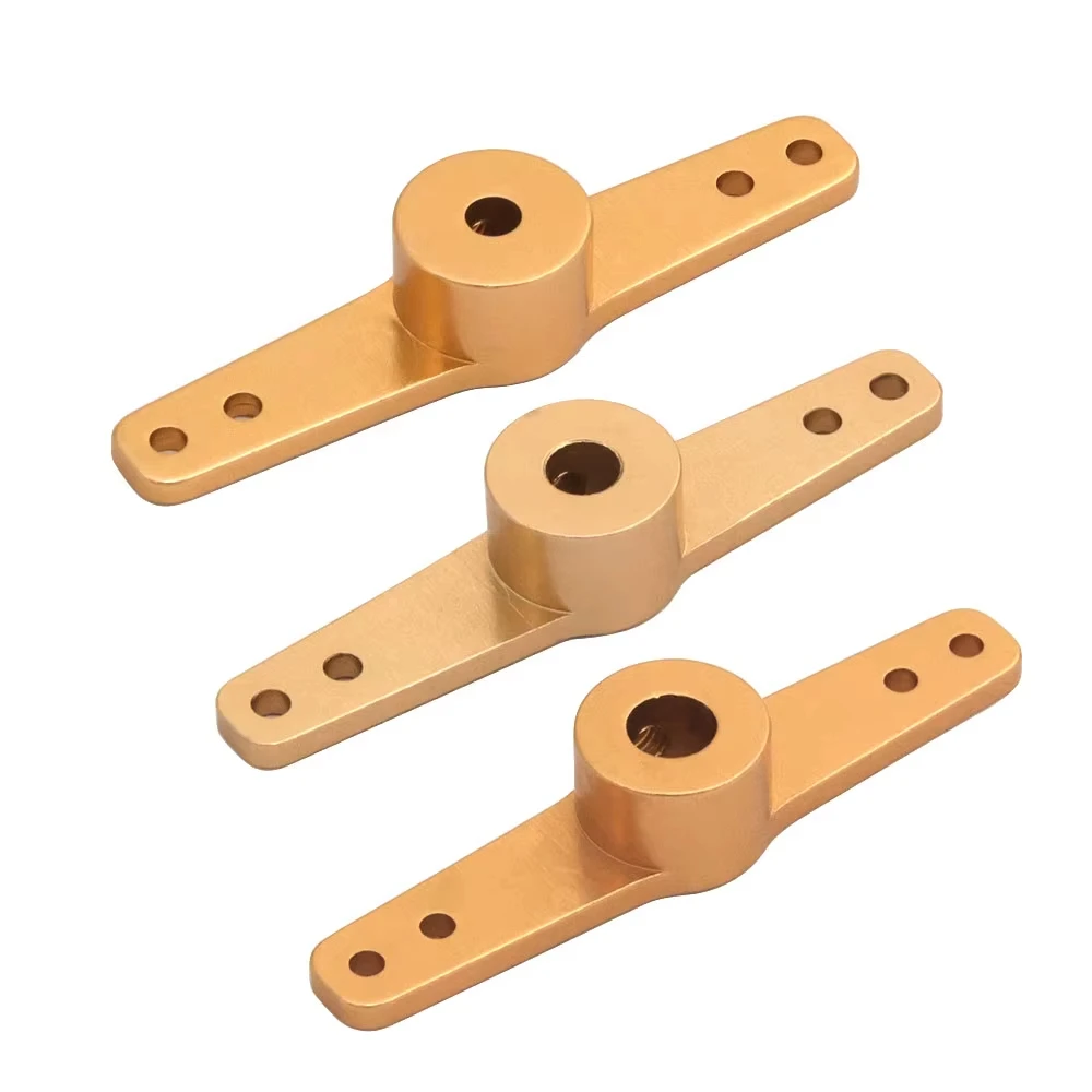 アルミステアリングサーボアームホーン シングル/デュアルアーム 3.1/4.1/5.1mm RCカー/ボート用 Futaba HSP HPI Wltoys Himoto Axial対応