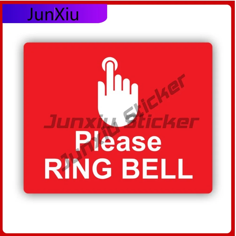 

Please Ring Bell Sticker Uv Protected Decals Uv Protected Courtesy For Service Notice Warning Cute Style Laptop Use Waterproo