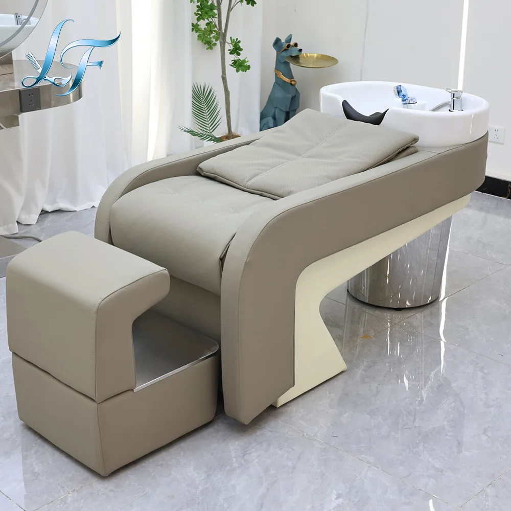 Luxury Unique Shampoo Chair Modern Aesthetic Design Professional Salon Furniture High Quality Comfortable Stable Durable