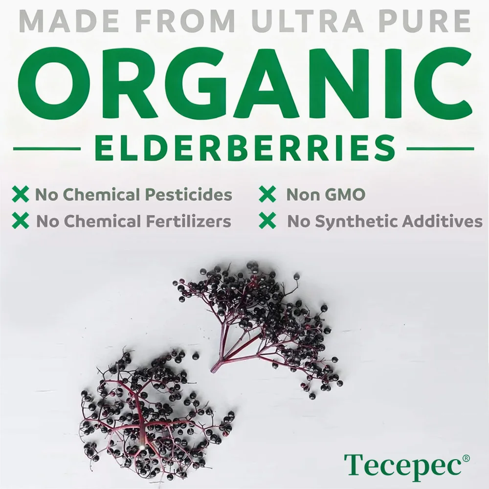 Elderberry Blackberry - Immune Support Supplement, Helps Cardiovascular Health, Regulates Blood Sugar, and Boosts Immunity