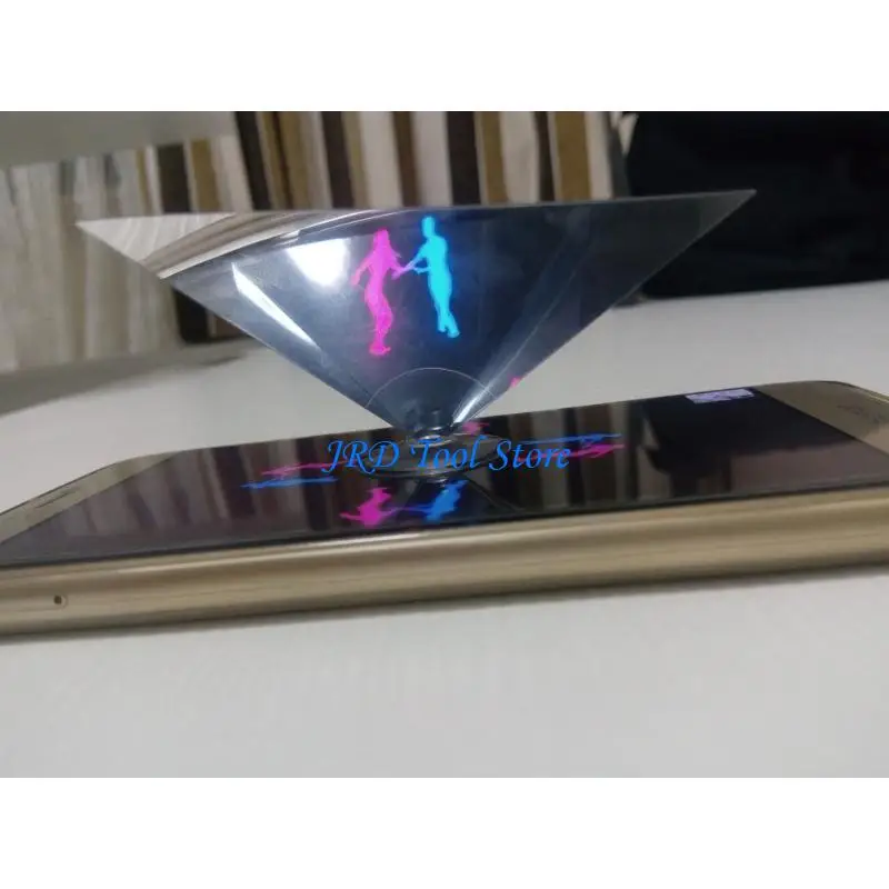 A2UD Smartphone HOLOGRAMO Projector 360 graus Imagens Projector Py-Ramid qualquer smartphones