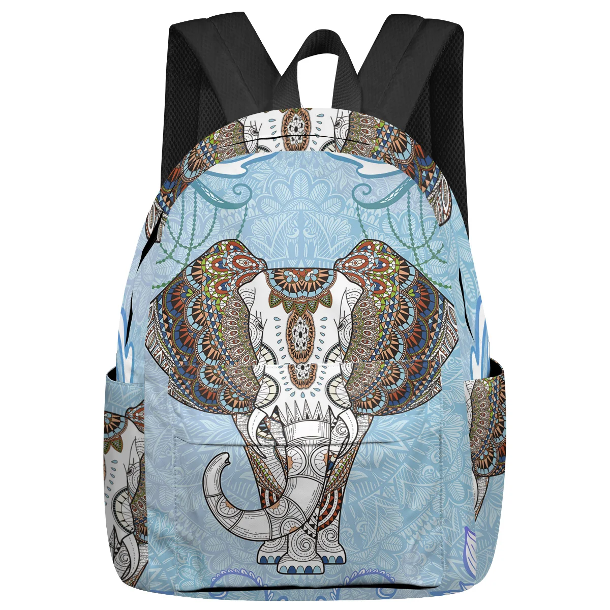 

Elephant Mandala Indian National Backpacks Teenagers Student School Bags Laptop Backpack Men Women Female Travel Mochila