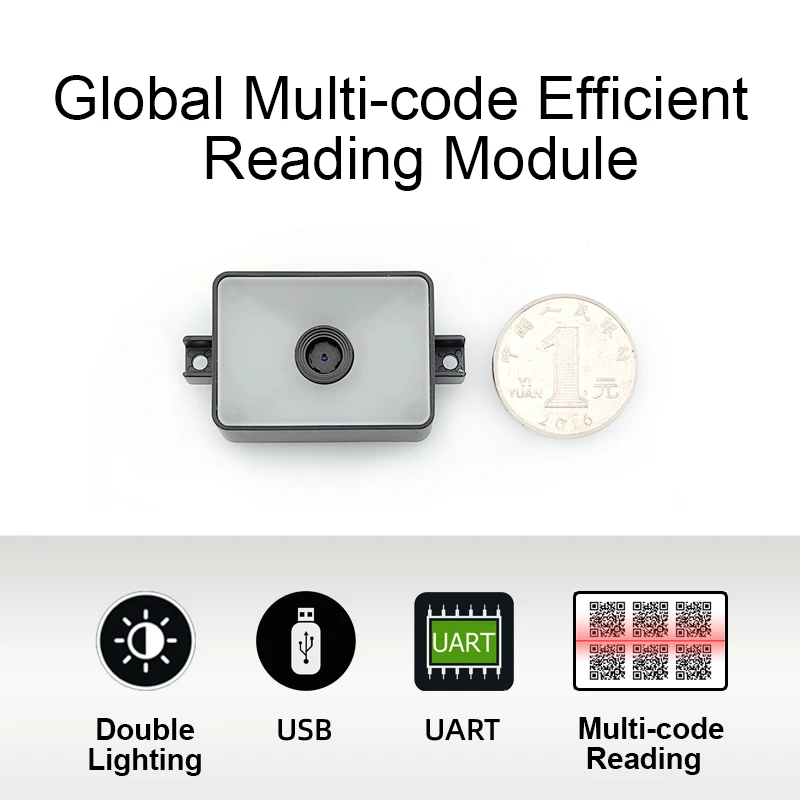 GM78 Global Multi-code Reading 1D 2D USB UART Barcode Scanner Reader Module For Arduino Android Windows Support QR AZTEC PDF417