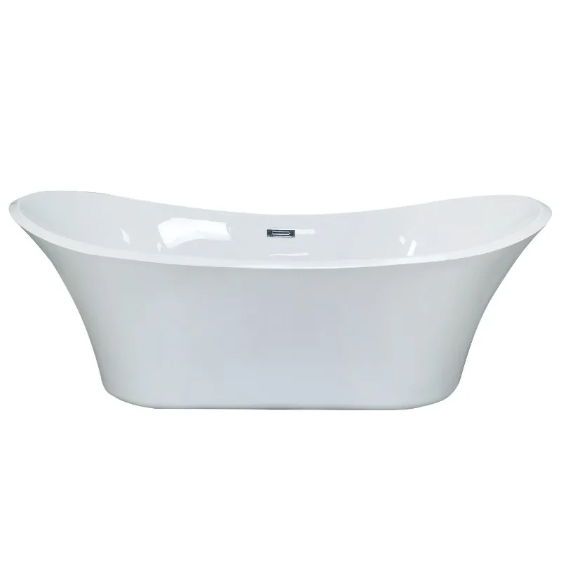 Seamless integrated bathtub simple thin edge ingot small apartment family hotel homestay villa bath bathtub