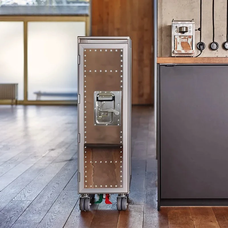 Aviation dining car, aircraft kitchen drawer storage cabinet, household removable locker, hotel cafe decorative cabinet