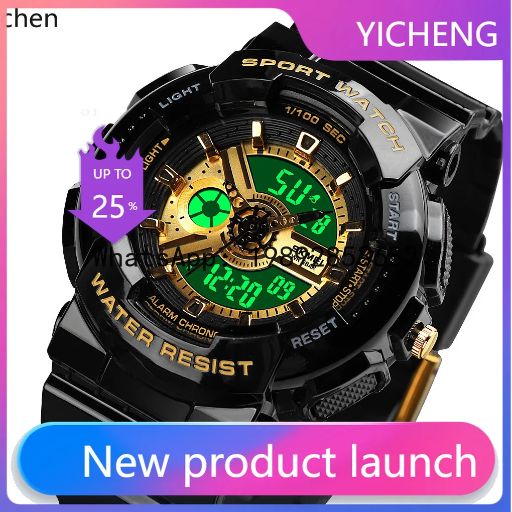 

ZZ Men's Multifunctional Sports Outdoor Electronic Watch, Luminous Waterproof Electronic Watch