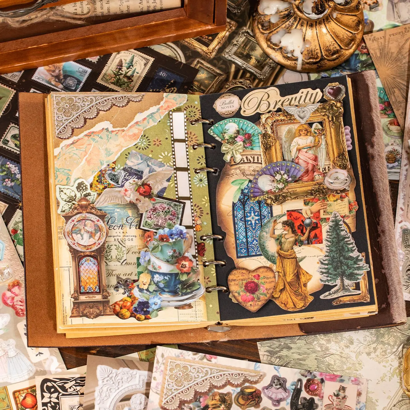 스티커북 빈티지 컬렉션 시리즈, 유럽풍 레트로 일러스트 - Vintage Collectible Books 리뷰 및 가격