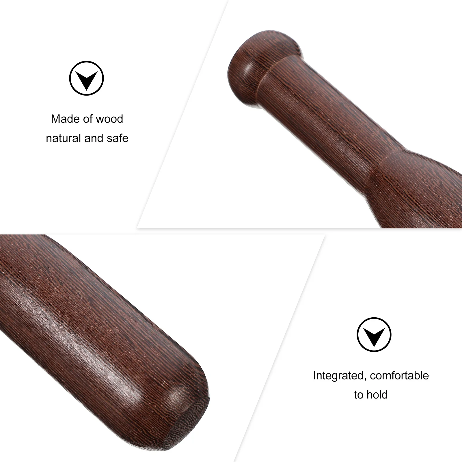 

1Pcs Chicken Wing Wood Garlic Grinding Tool Small Exquisite Wooden Pestle Kitchen Gadget Food Muddler Spice Masher Medicine Bar