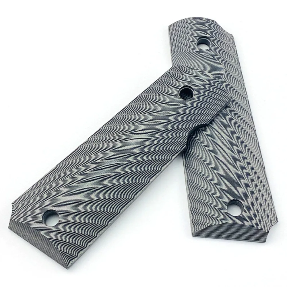 1Pair G10 Composite Material 1911 Grips Full Size G10 Grips Ambi Texture Gift for Men DIY Making Modify Repair Accessories