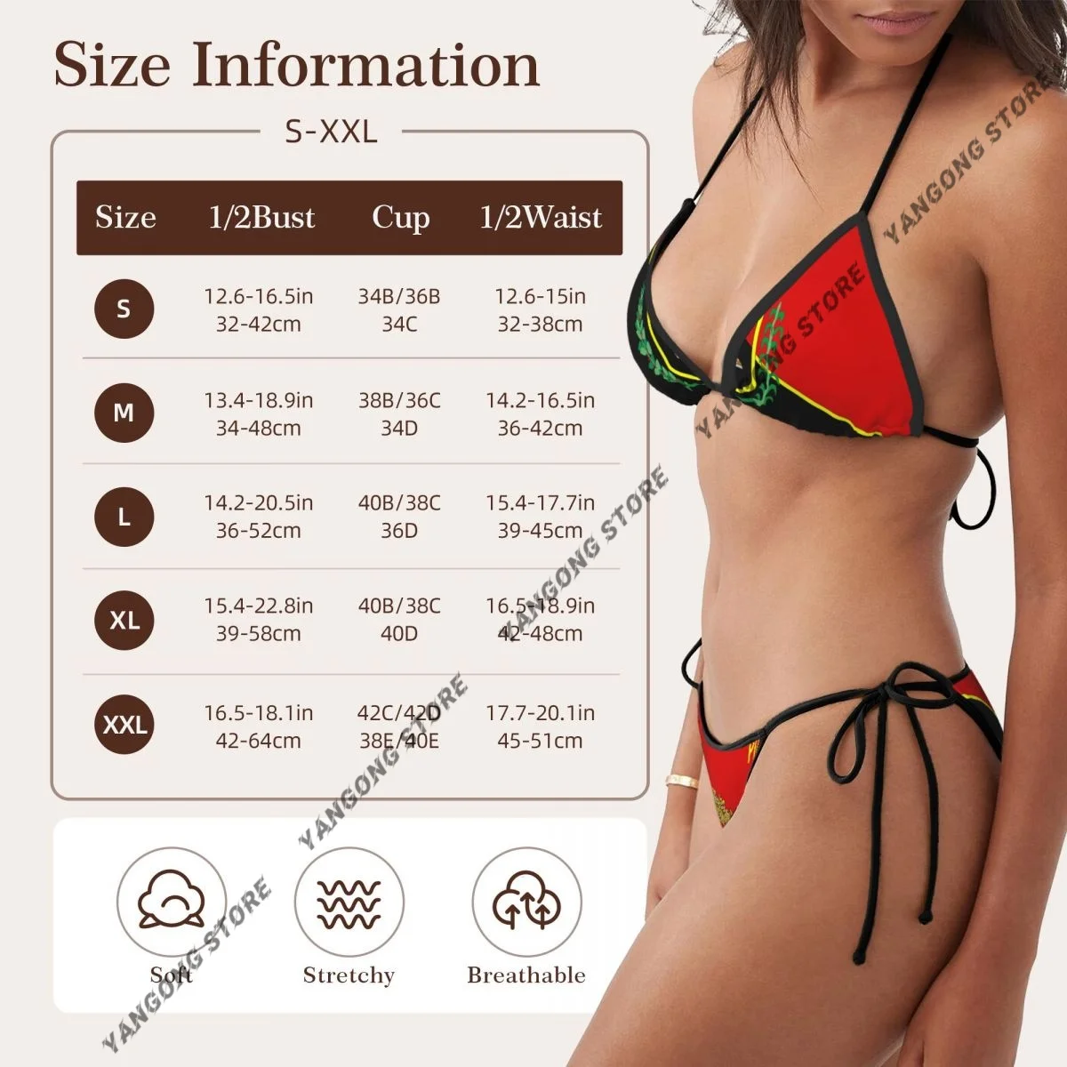 Micro bikini sexy bandiera di Ponce Porto Rico costume da bagno donna costumi da bagno perizoma bikini set costume da bagno brasiliano abbigliamento da spiaggia