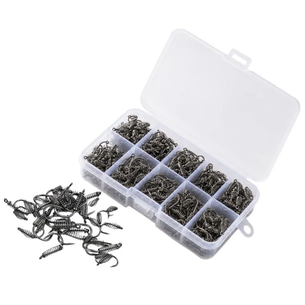 Fishing Hook Set Spring Bait Holder Hooks For Casting Fishing Quick Setup Design Strong Hold Capability For Various Fish Species