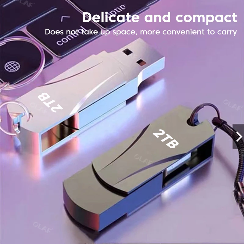 Newest USB 3.0 Flash Drive 2TB 1TB High Speed Metal PenDrive Waterproof Flash Memory Sticks Mini USB 2TB Pen Drive For PC Laptop