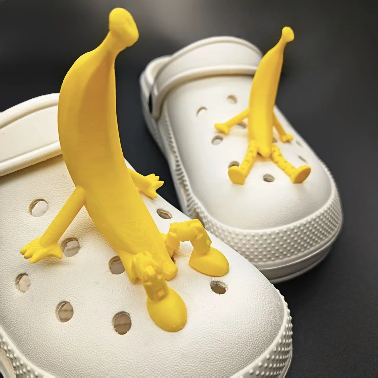 

3D Funny Shoe Charms for Crocs Joints Model Banana Garden Shoes Pins Boys Girls Slipper Decoration Kids Party Shoe Accessories