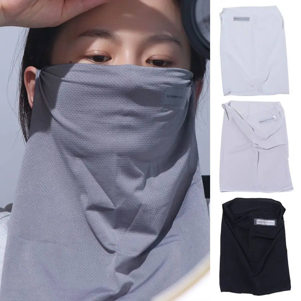 

Fashion Summer Ice Silk Face Cover Cycling Outdoor Ice Silk Mask Scarf UV Protection UPF 50+ Sunscreen Neck Wrap for Male Female