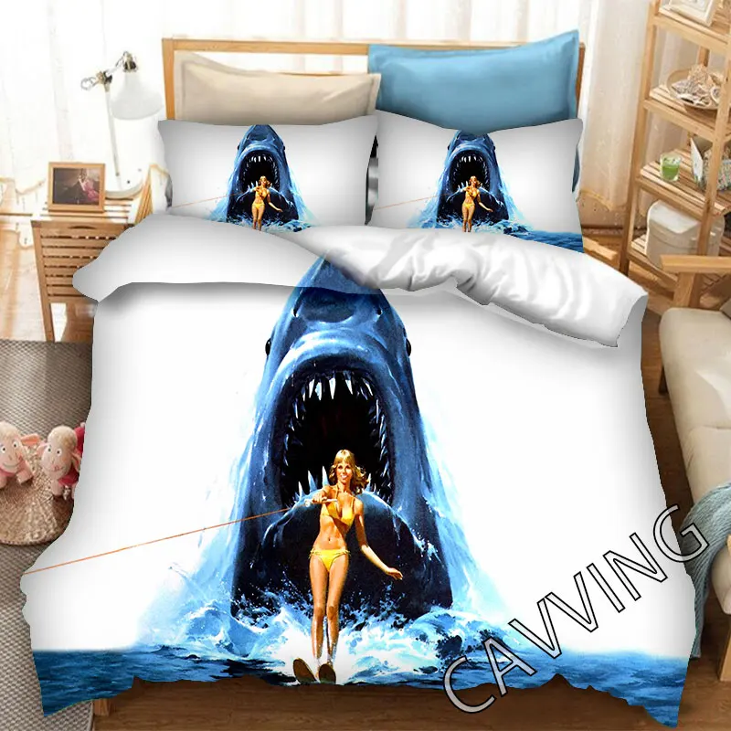 

Jaws 3d Printed Bedding Set Duvet Covers & Pillow Cases Comforter Quilt Cover (US/EU/AU Sizes) H02