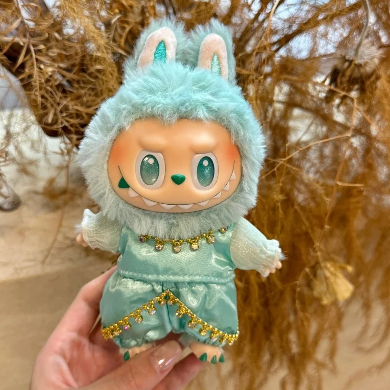 สำหรับชุดเสื้อผ้าลาบูวา สไตล์ภูมิภาคตะวันตก ชุดสองชิ้น เหมาะสำหรับเสื้อผ้าตุ๊กตาขนาด 17 ซม. ชุดน่ารักสไตล์ชาติพันธุ์