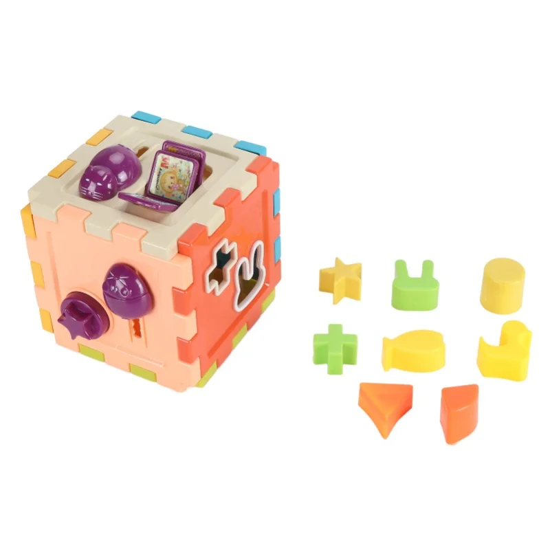 

Shape Sorter Blocks Plastic Geometric Shape Sensory Shape Sorter Blocks Educational Interactive Shape Sorter Matching Toy For