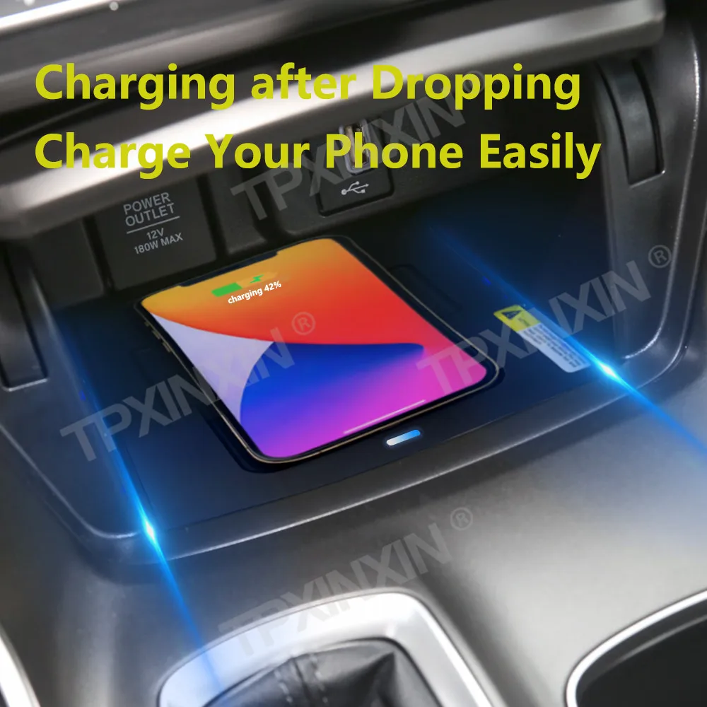 For Honda Accord 2018-2021 Quick QI Car Wireless Charger Fast Charging Intelligent Infrared Mobile Phone Dashboard