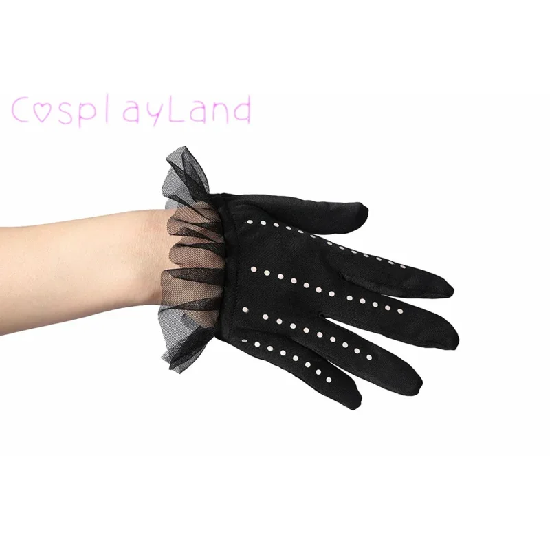 EE01 Cruella Costume Cosplay Evil Queen Black White Evening Party Dress Fashion Emma Magic Oufit Women Suit Coat Pants Glove&0Ww