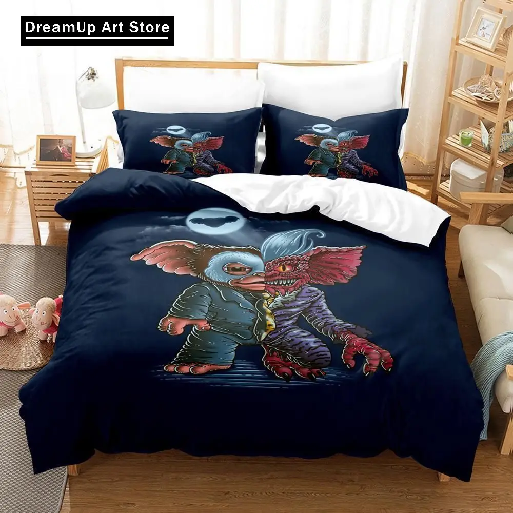 3D Print Fashion Gremlins Bedding Set Boys Girls Twin Queen King Size Duvet Cover Pillowcase Bed boys Adult Bedroom