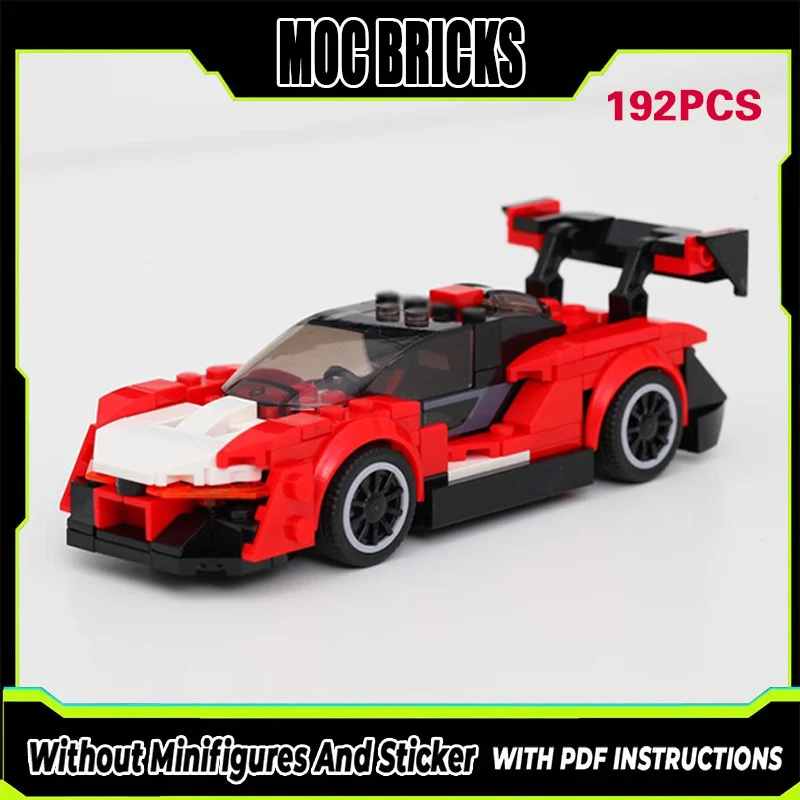

Модель гоночного автомобиля Speed Racing Car MOC, конструктор из строительных блоков, спортивный автомобиль Senna высшего класса, модульная технология, подарки, праздничный набор для сборки, детский игрушечный комплект