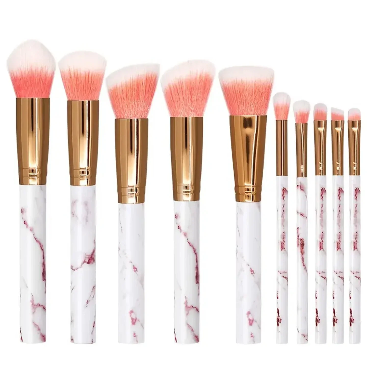 10pcs Makeup Brushes Set for Powder, Eye Shadow, and Blush