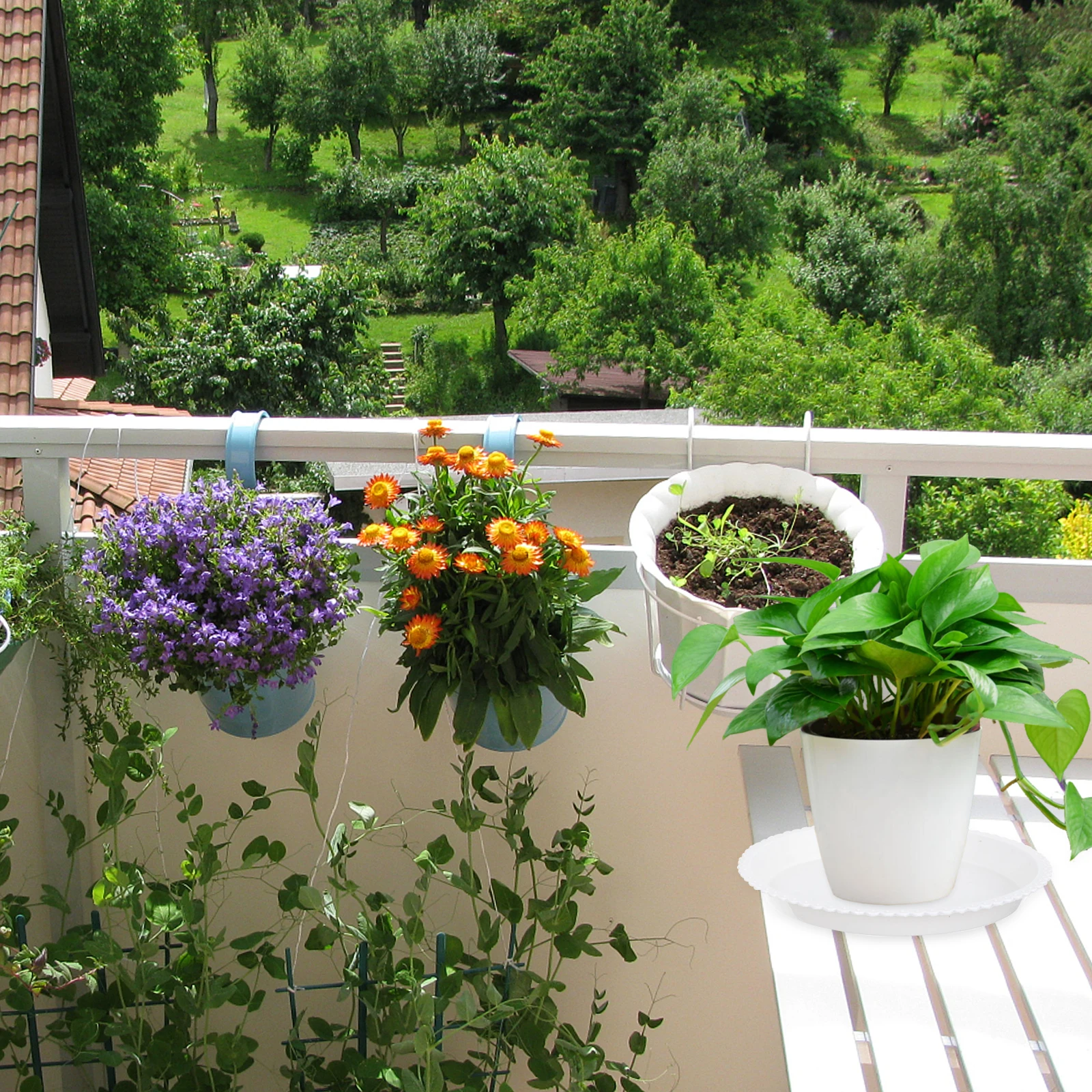 

50pcs Flowerpot Drip Saucers Plant Pots Water Gardening Water Trays Collection Gardening Supplies Plastic Round Bases