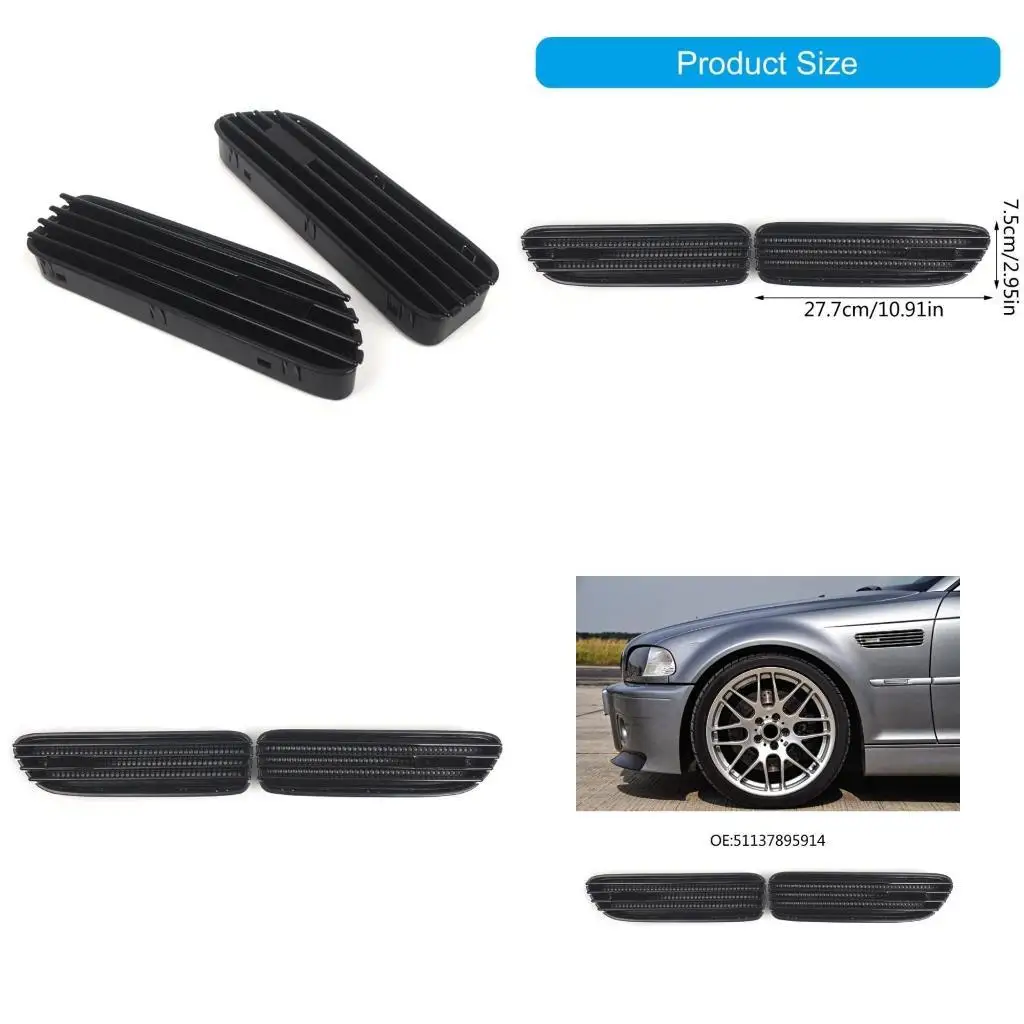 

02de Side Grill защищает защитную оболочку переднего бампера, для E46 51137895914