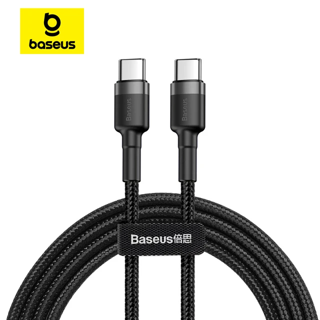 Baseus 100W Kabel USB C do USB typu C do iPhone'a 15 Plus Pro max Kabel USB C PD do szybkiej ładowarki Kabel USB-C typu c do Macbooka Pro