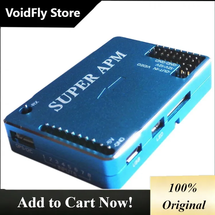 VoidFly Super APM 2.6 2.8 Flight Control with Integrated OSD 433Mhz 3DR Telemetry Tx with Power Module LED Indicator for FPV Mul