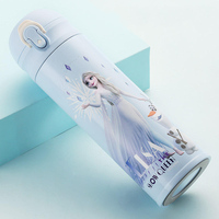 Disney Elsa Princess Cartoon Water Cup Bottle Thermos Cute Stainless Steel Student Portable Direct Drinking Water Cup 500ML