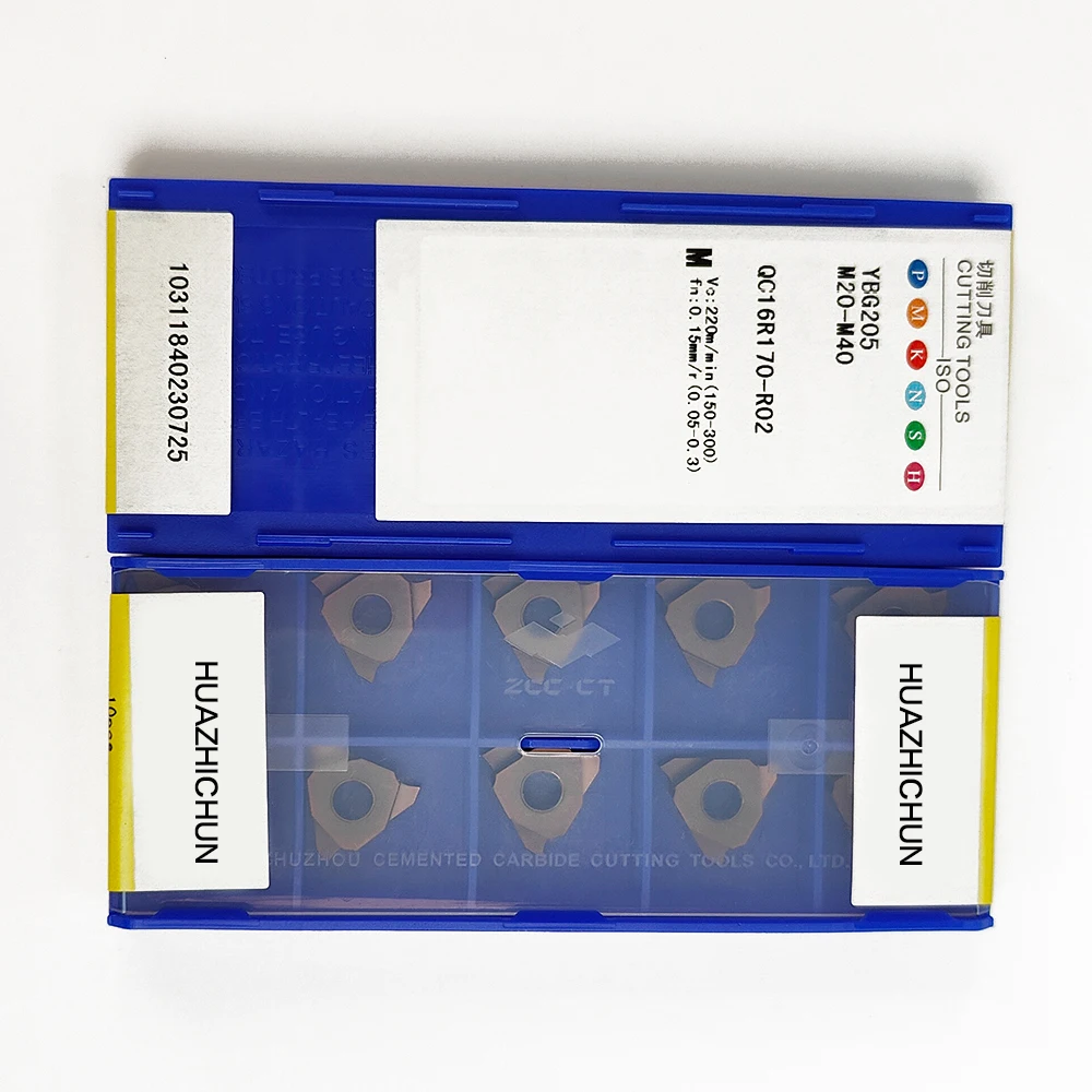HUAZHICHUN QC16R170-R02 YBG205 초경 인서트 밀링 커터 도구