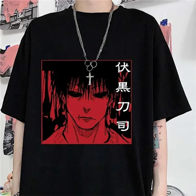 

Hot Anime Fushiguro Toji Graphic Printed T-Shirt Men's Women's Outdoor Cool Street Round Neck Short Sleeve Harajuku T Shirt