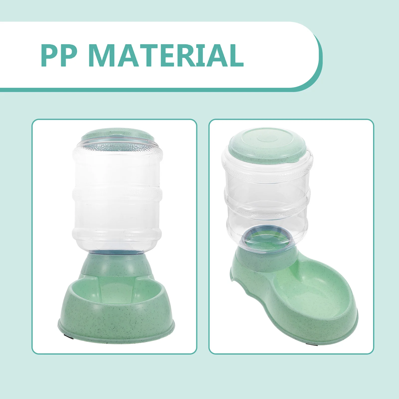 

Automatic Pet Feeder Durable PP Material Safe Bite Resistant Shatter Proof Easy Clean Portable Dog Cat Food Container Feeding